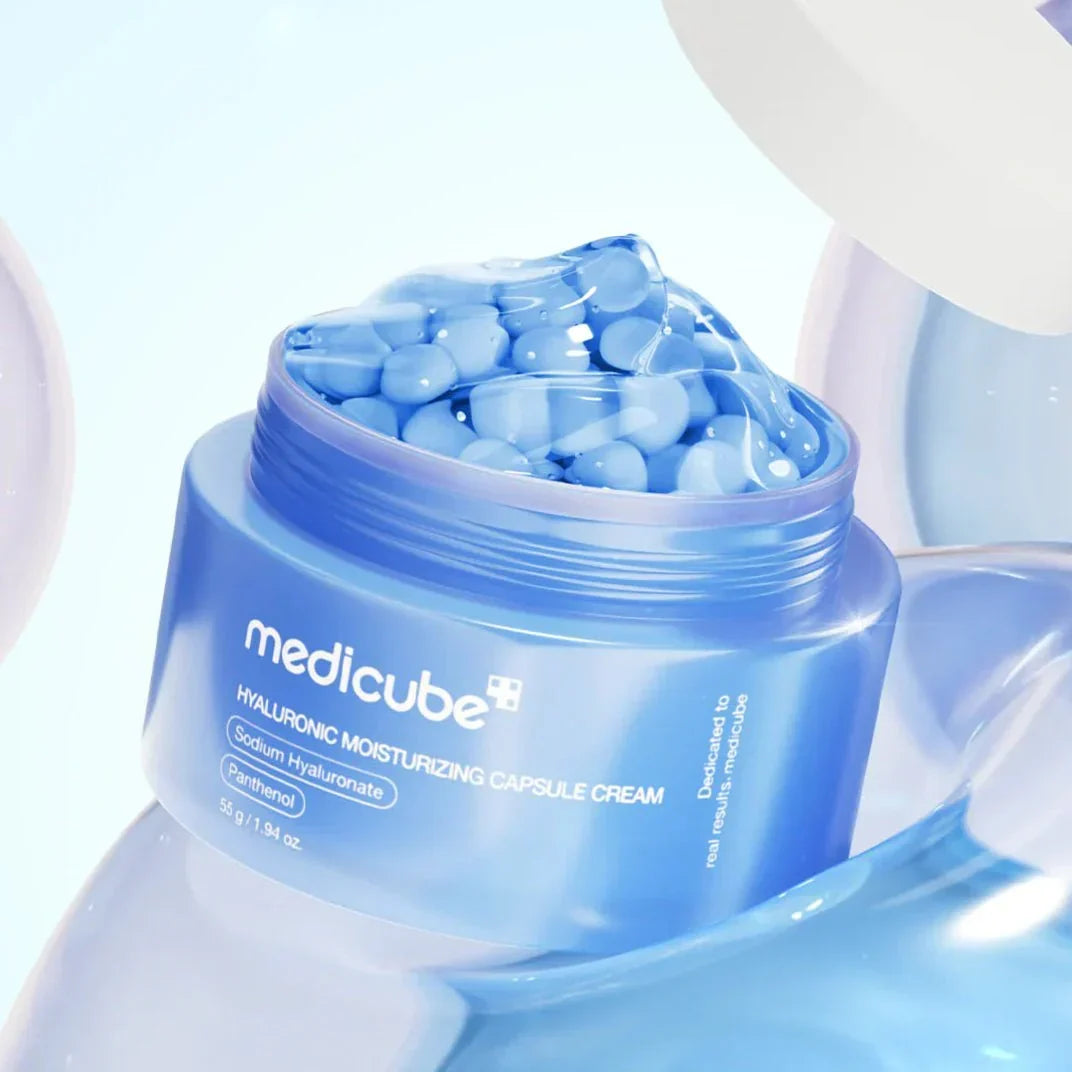 Crema facial hidratante con cápsulas de ácido hialurónico 55 g MEDICUBE
